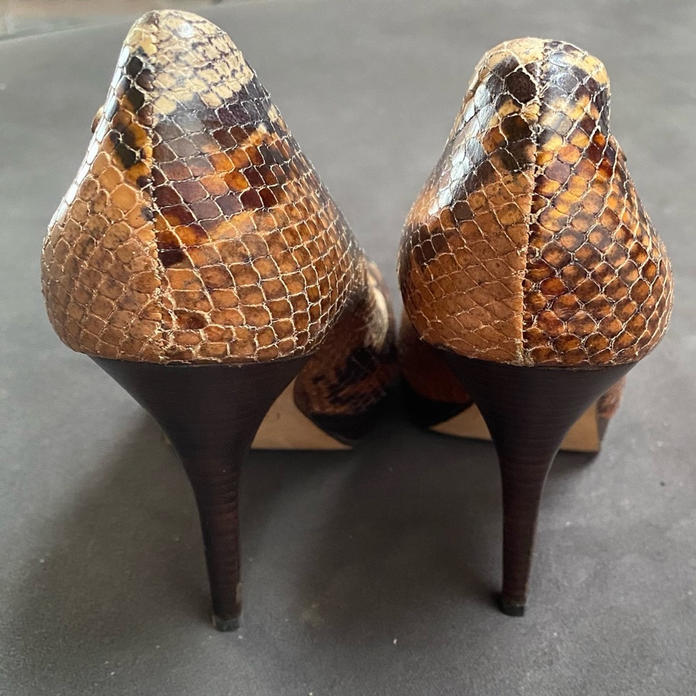 Coach Buffy Printed Python Platform Pumps - image 3